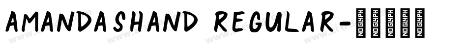 AmandasHand Regular字体转换
